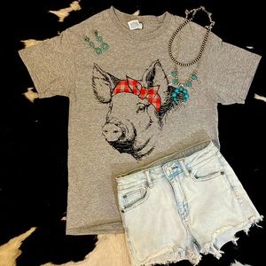 Cute Pig Graphic Tee